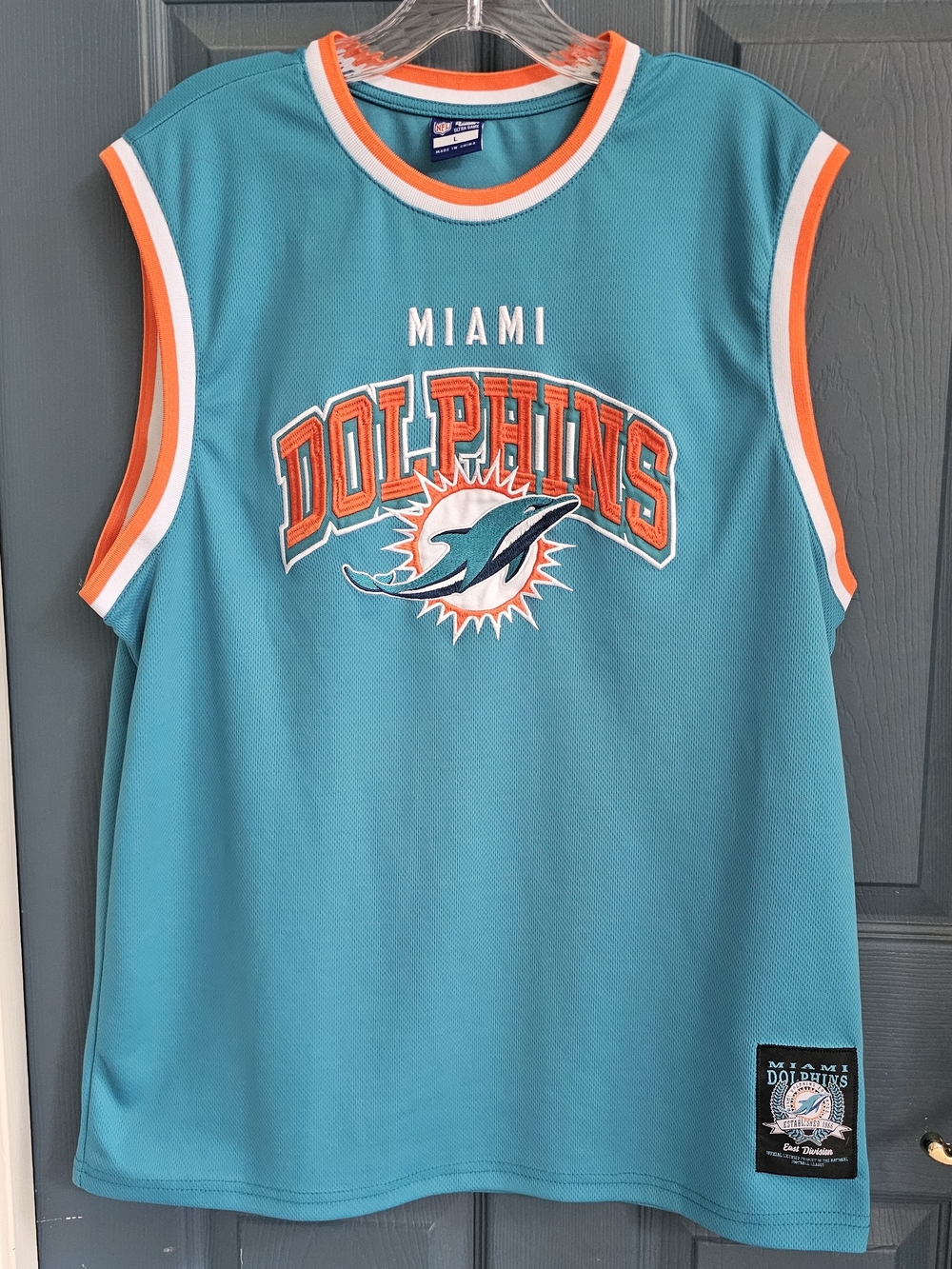 Starter Miami Dolphins Teal Sleeveless Jersey